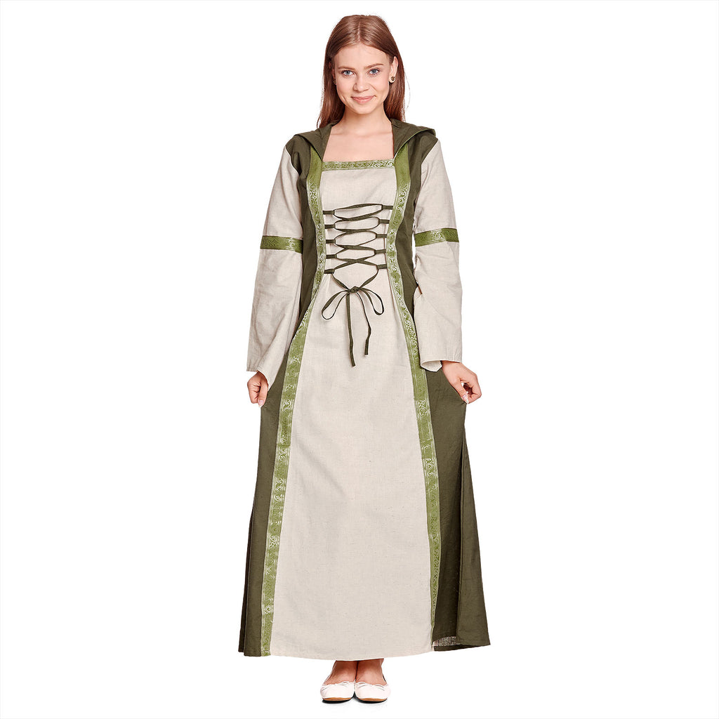 Immagine del prodotto Abito medievale Rebecca naturale-verde