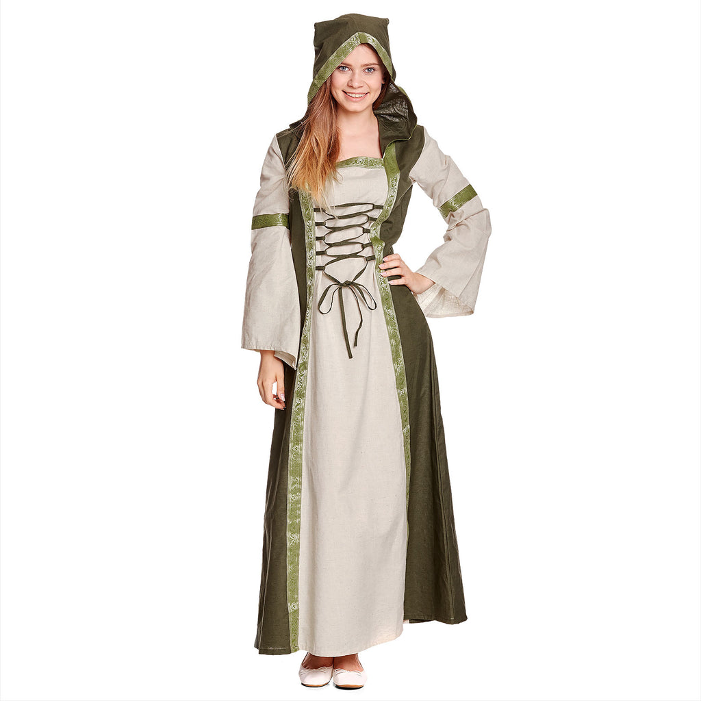 Immagine del prodotto Abito medievale Rebecca naturale-verde
