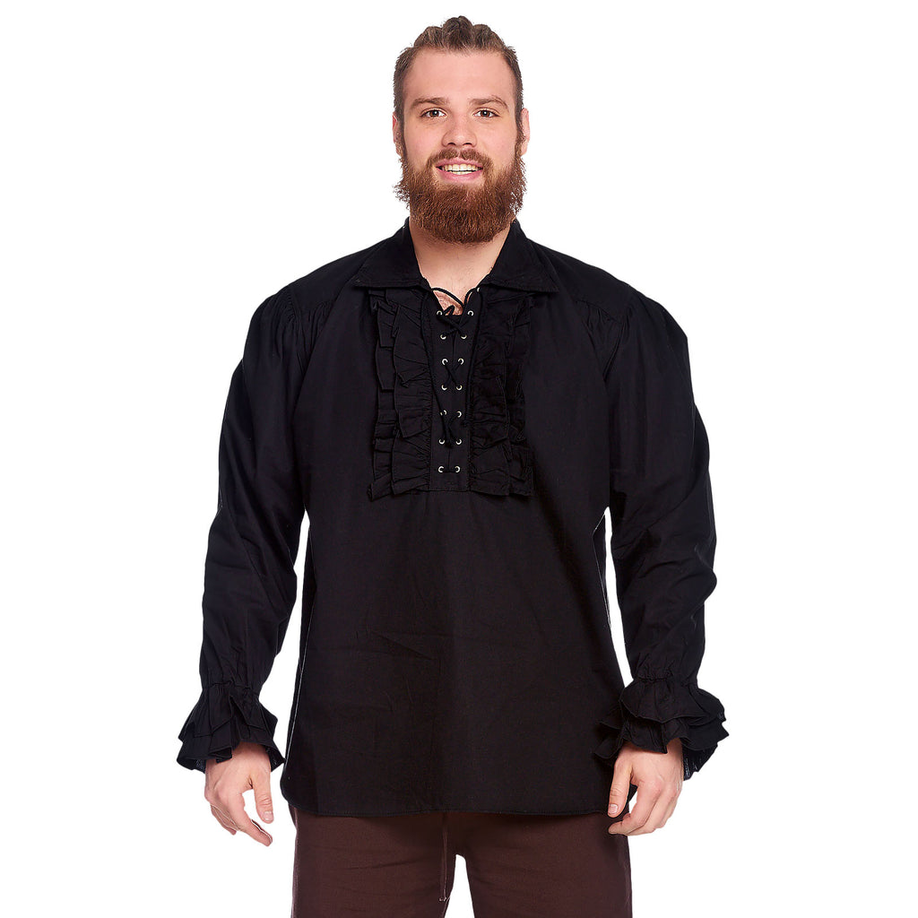 Produktbild Rüschenhemd schwarz