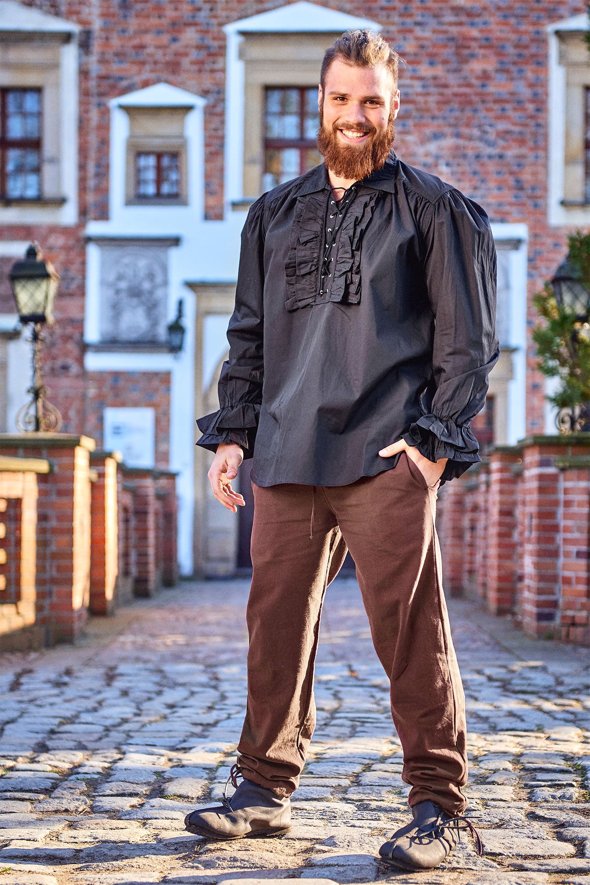 Produktbild Rüschenhemd schwarz