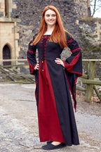 Produktbild Elisa - Mittelalterkleid rot-schwarz