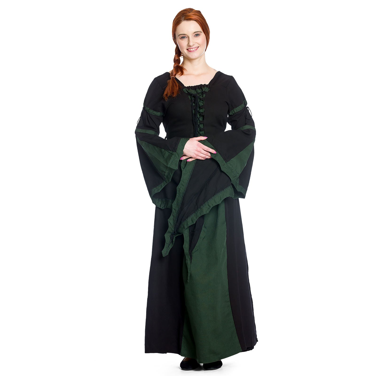 Image produit Leona - Robe médiévale noir-vert