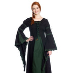 Image produit Leona - Robe médiévale noir-vert
