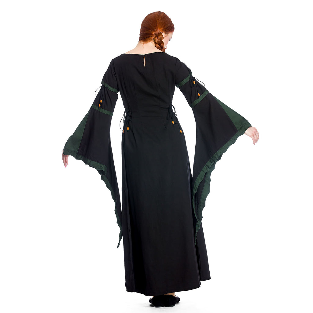 Image produit Leona - Robe médiévale noir-vert