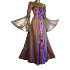 Image produit Robe en dentelle noir-violet