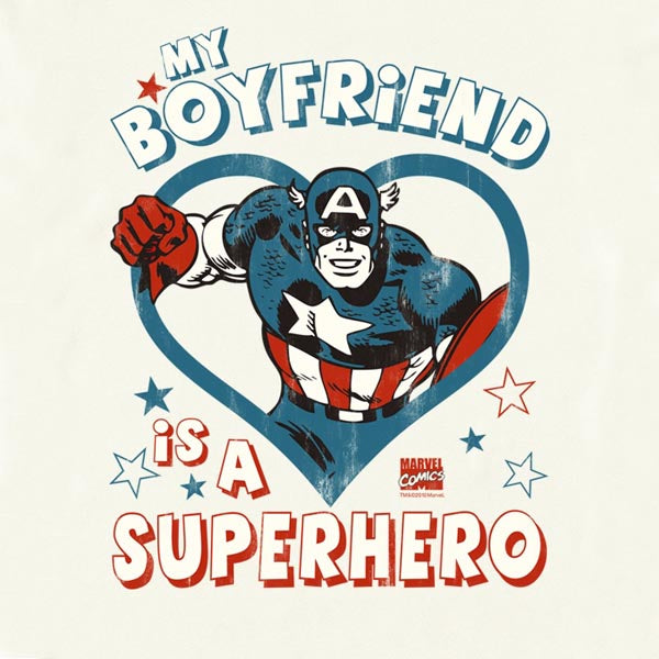 Image produit Marvel - Mon petit ami est un super-héros T-shirt