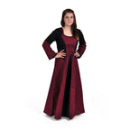Image produit Elena Robe Médiévale Bordeaux-Noir