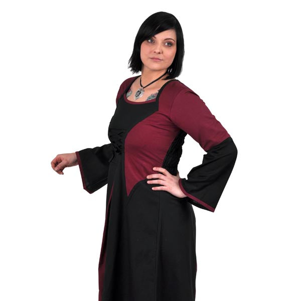 Image produit Elena Robe Médiévale Bordeaux-Noir