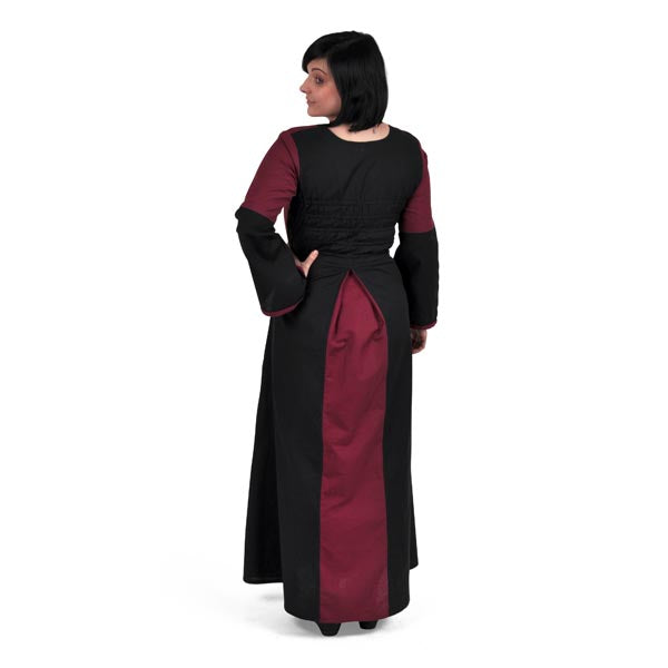 Image produit Elena Robe Médiévale Bordeaux-Noir