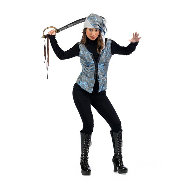 Immagine del prodotto Gilet da pirata con cappello