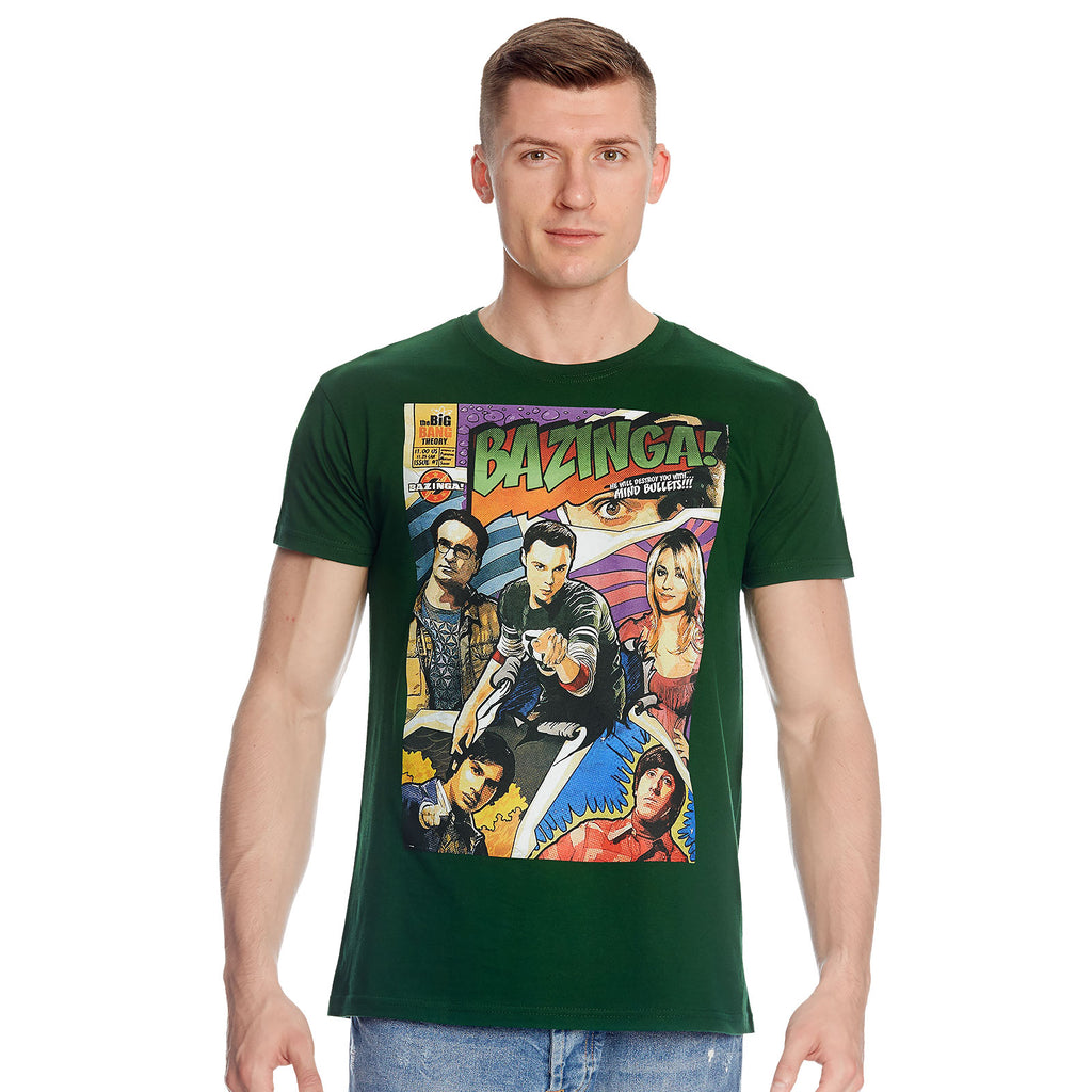 Immagine del prodotto The Big Bang Theory - Bazinga T-shirt stile fumetto