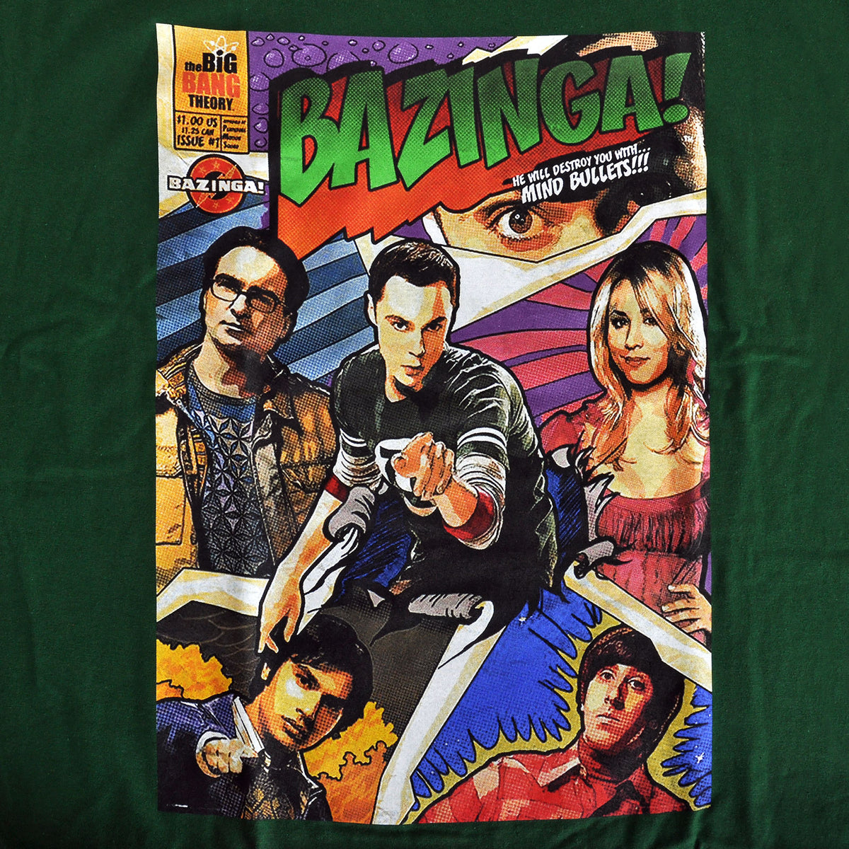 Immagine del prodotto The Big Bang Theory - Bazinga T-shirt stile fumetto