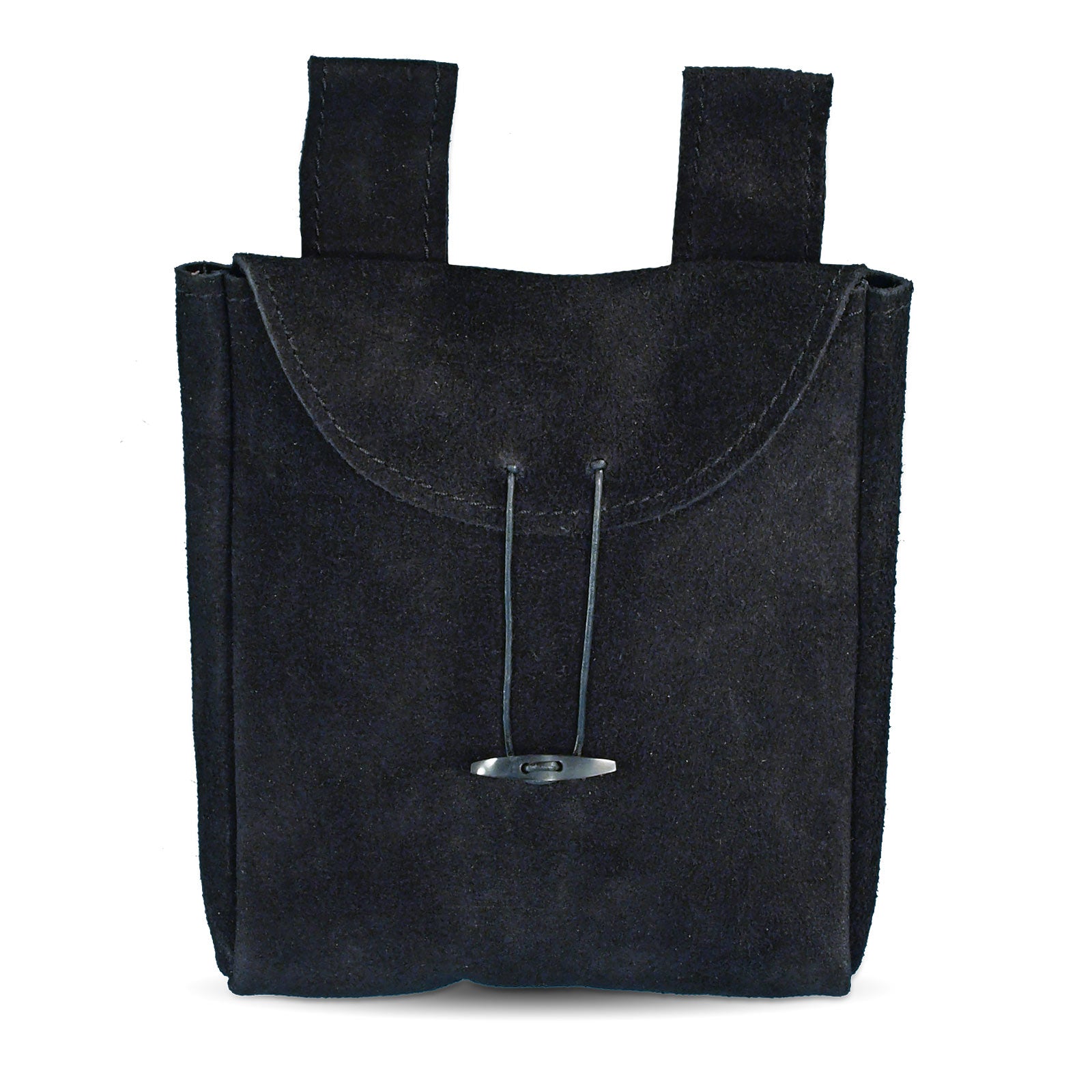 Produktbild Große Ledertasche mit Holzverschluss schwarz