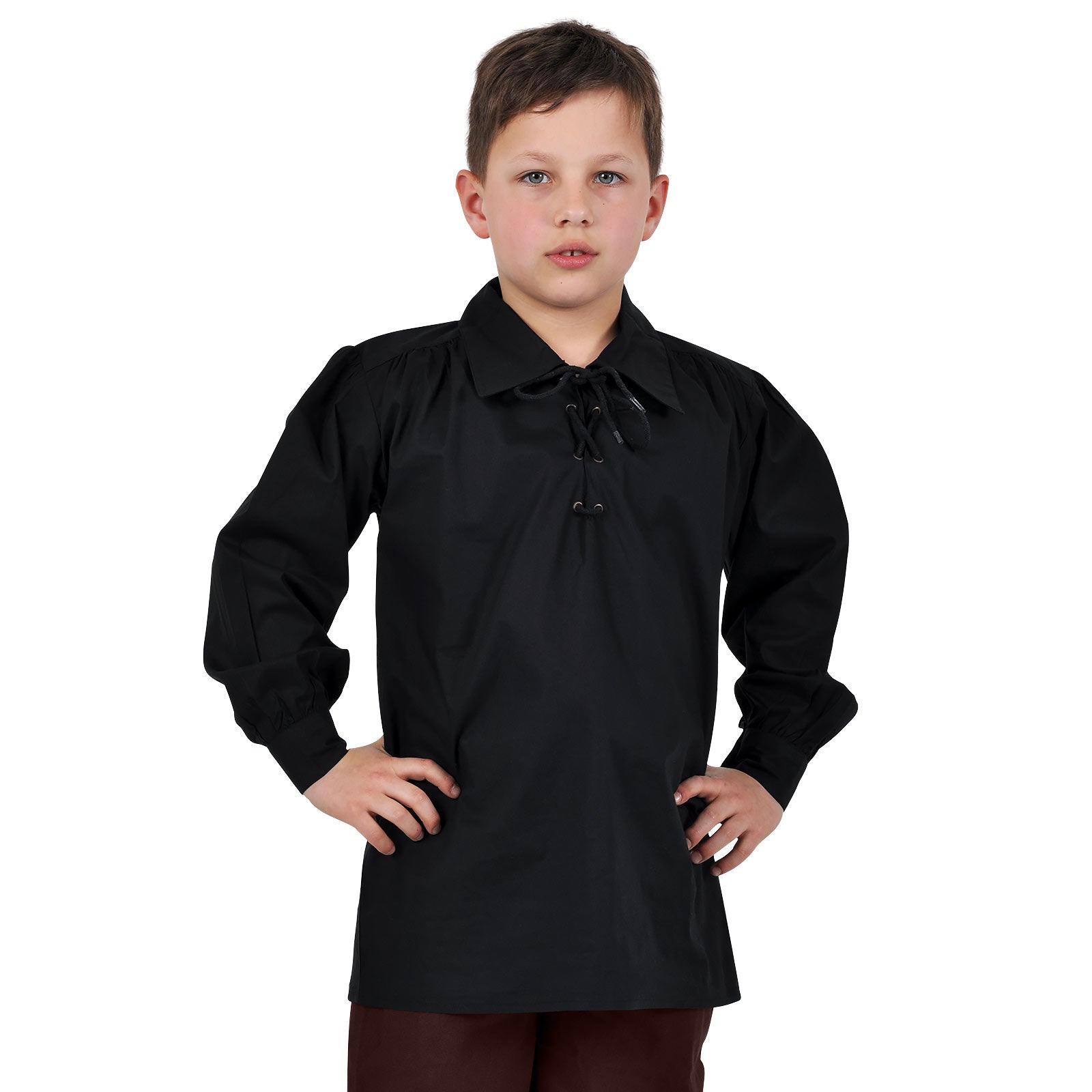 Produktbild Mittelalter Hemd für Kinder schwarz