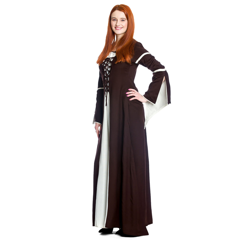 Produktbild Mittelalter Kleid Katherina braun-natur