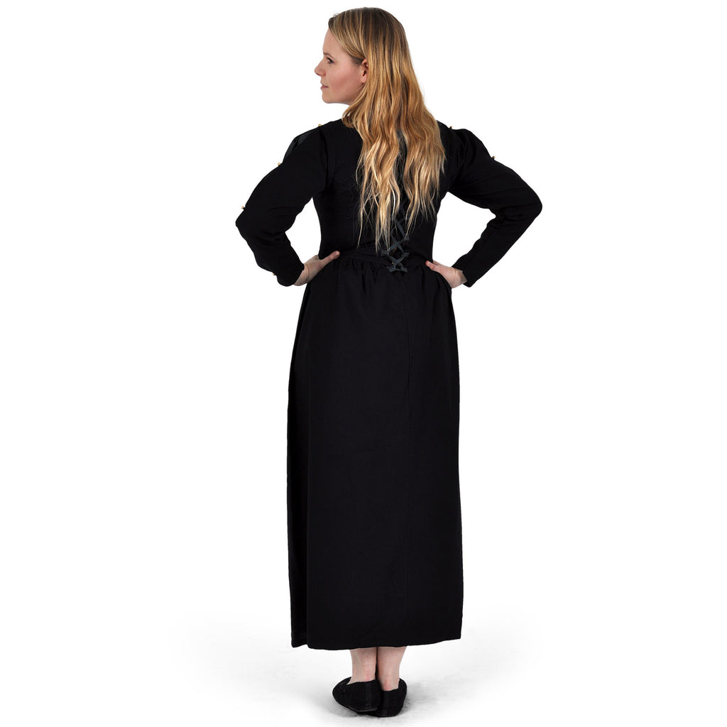 Image produit Robe Médiévale Orianne Noir-Gris Bleu