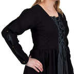 Image produit Robe Médiévale Orianne Noir-Gris Bleu