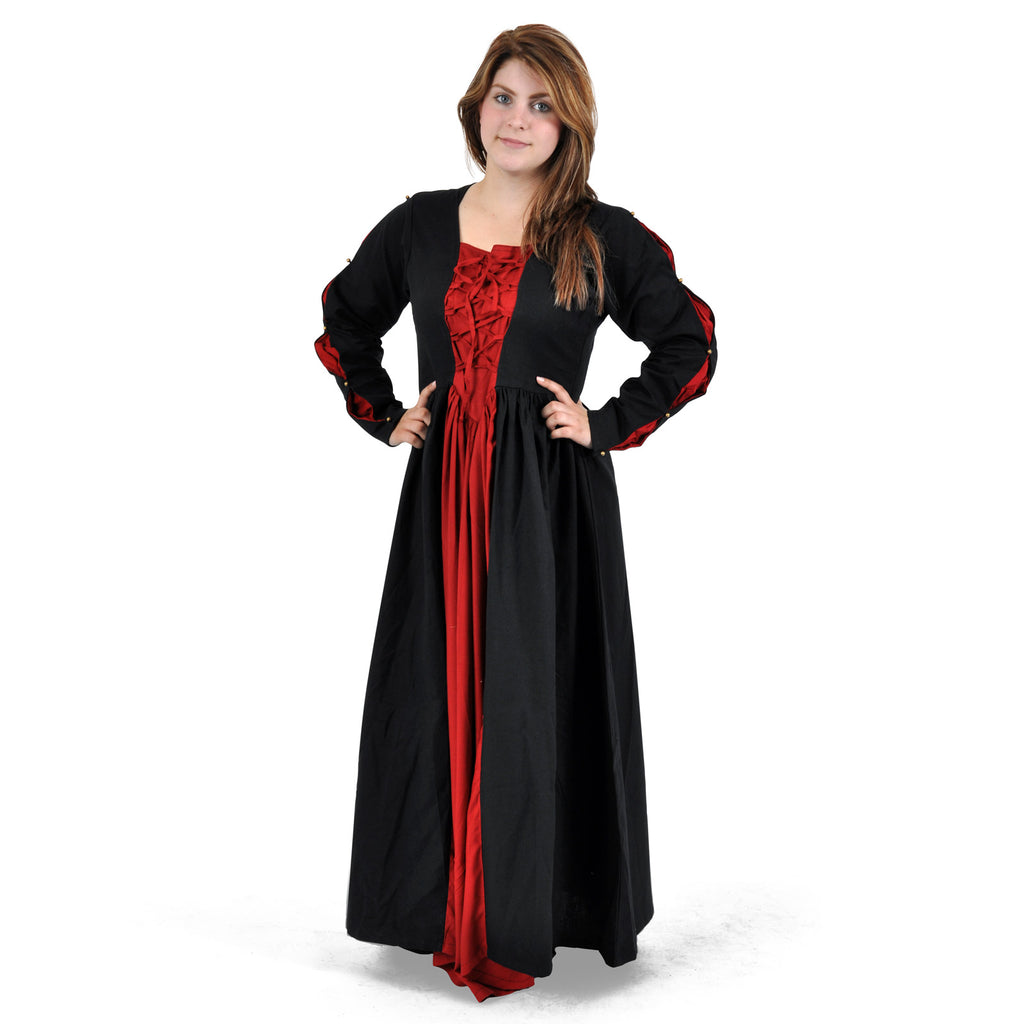 Immagine del prodotto Abito Medievale Orianne Nero-Rosso