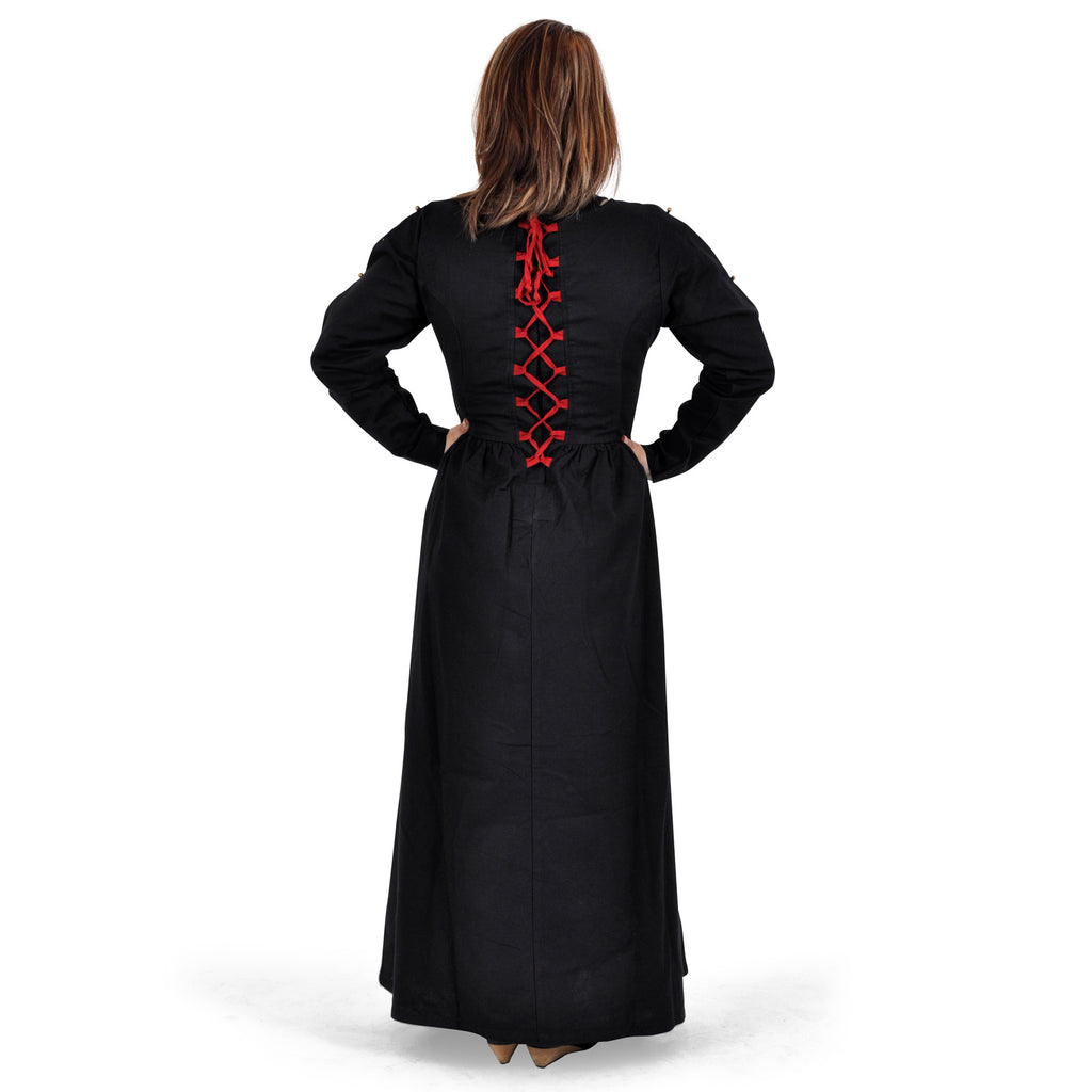 Immagine del prodotto Abito Medievale Orianne Nero-Rosso