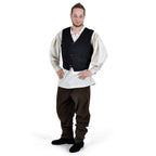Immagine del prodotto Gilet medievale Heinrich con tasche nero