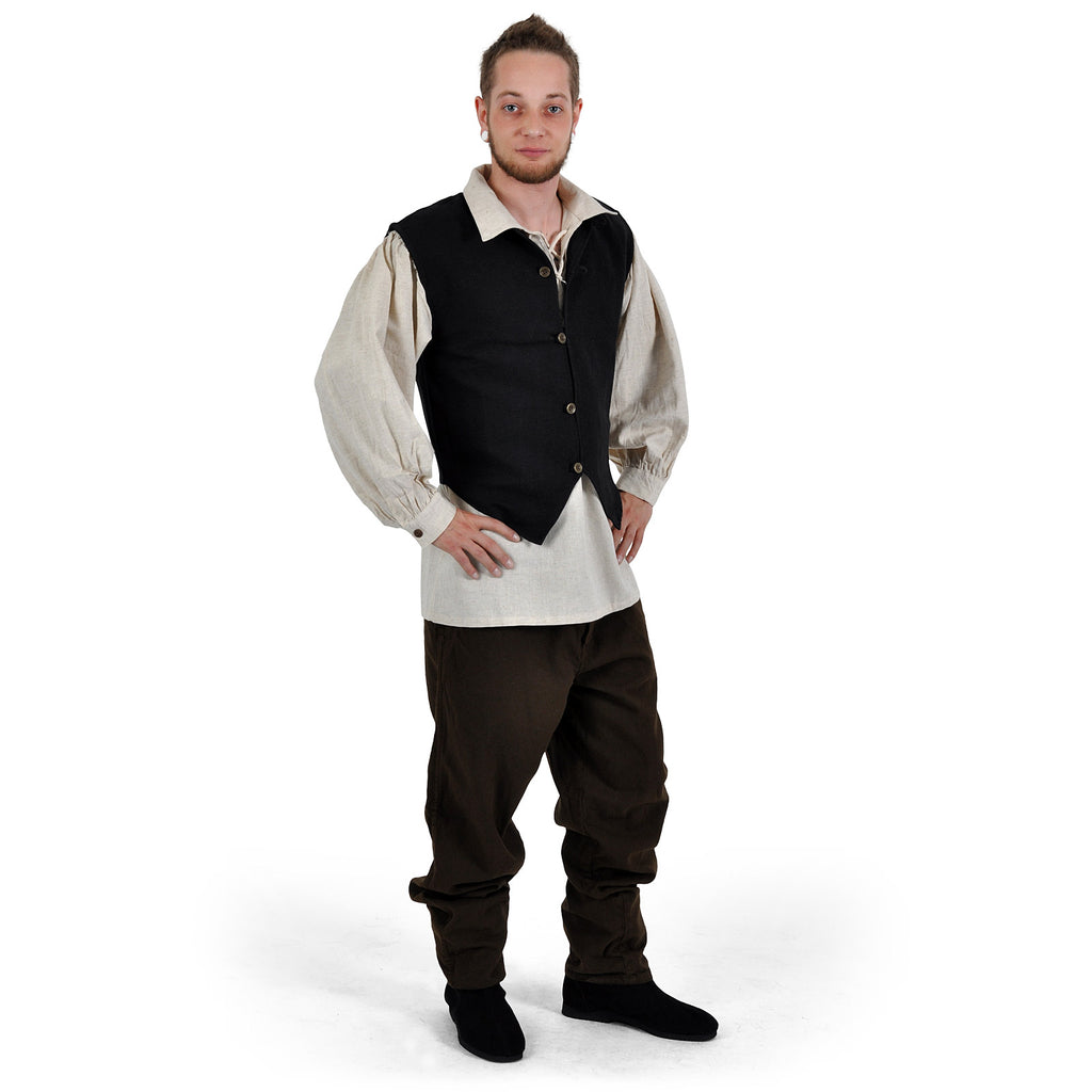 Produktbild Mittelalter Weste Johann schwarz