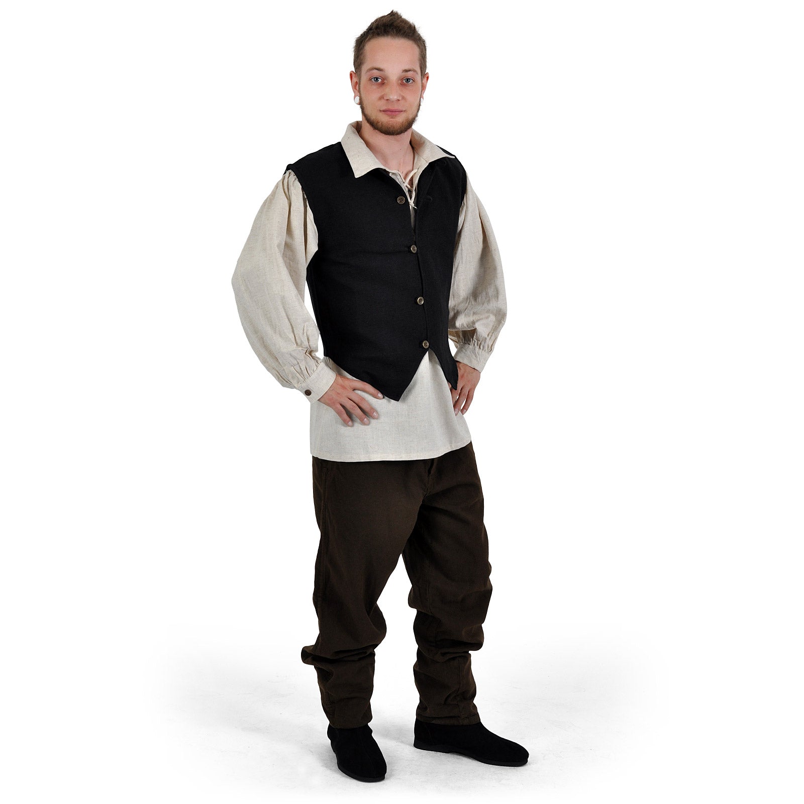 Produktbild Mittelalter Weste Johann schwarz