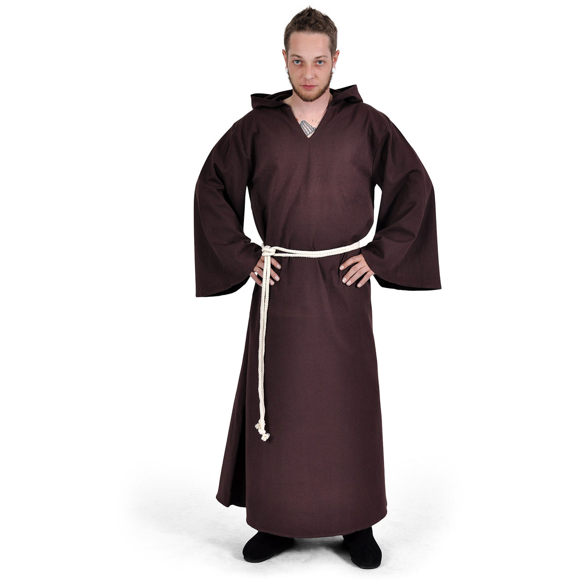 Image produit Robe de moine avec cordon marron