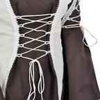 Image produit Robe médiévale Magdalena marron-naturel