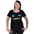 Immagine del prodotto Alice nel paese delle meraviglie - T-shirt da donna con gatto sorridente