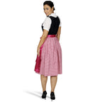Image produit Dirndl noir rose - Robe traditionnelle avec broderie et laçage