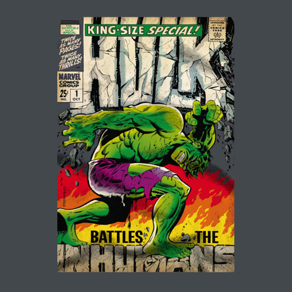 Immagine del prodotto Hulk - T-shirt grigia con poster Marvel