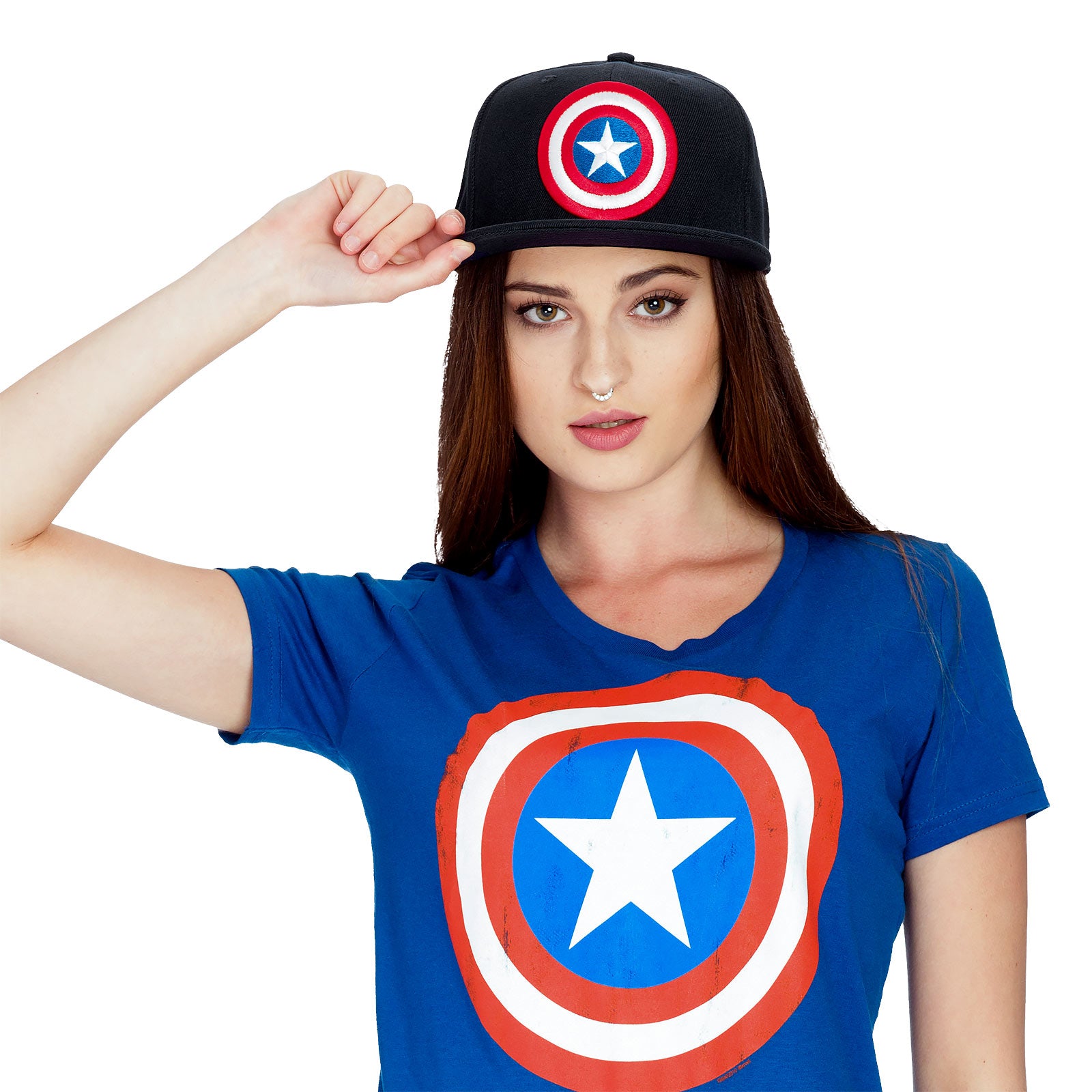 Immagine del prodotto Captain America - Cappello Snapback con logo blu