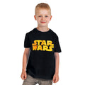 Produktbild Star Wars - Orange Logo Kinder Shirt schwarz