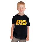 Produktbild Star Wars - Orange Logo Kinder Shirt schwarz