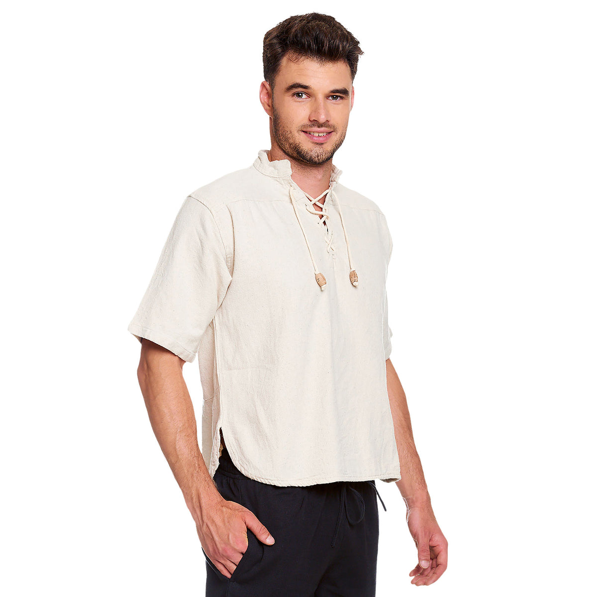 Immagine del prodotto Camicia medievale Erik manica corta beige