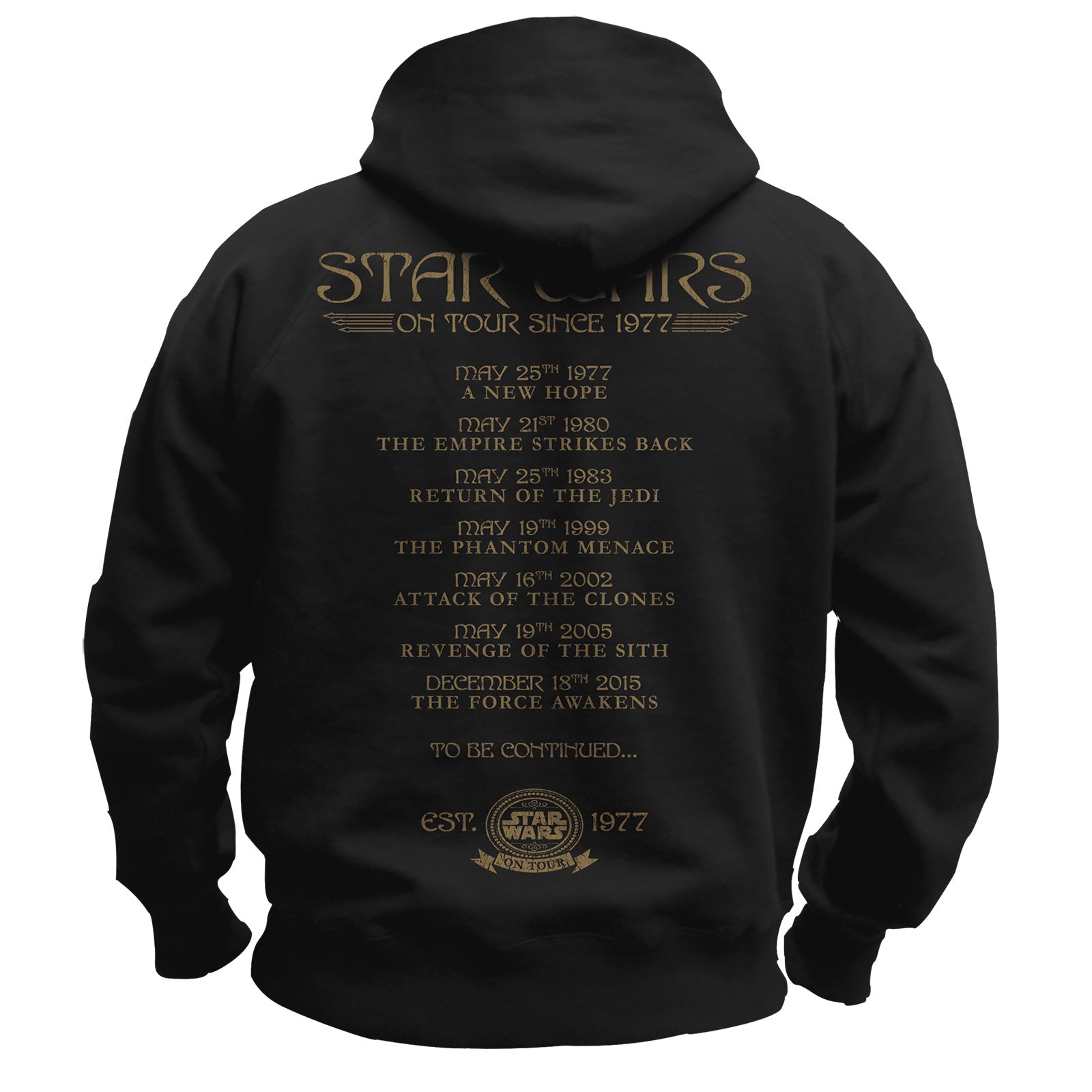 Immagine del prodotto Star Wars - On Tour Since 77 Hoodie nero