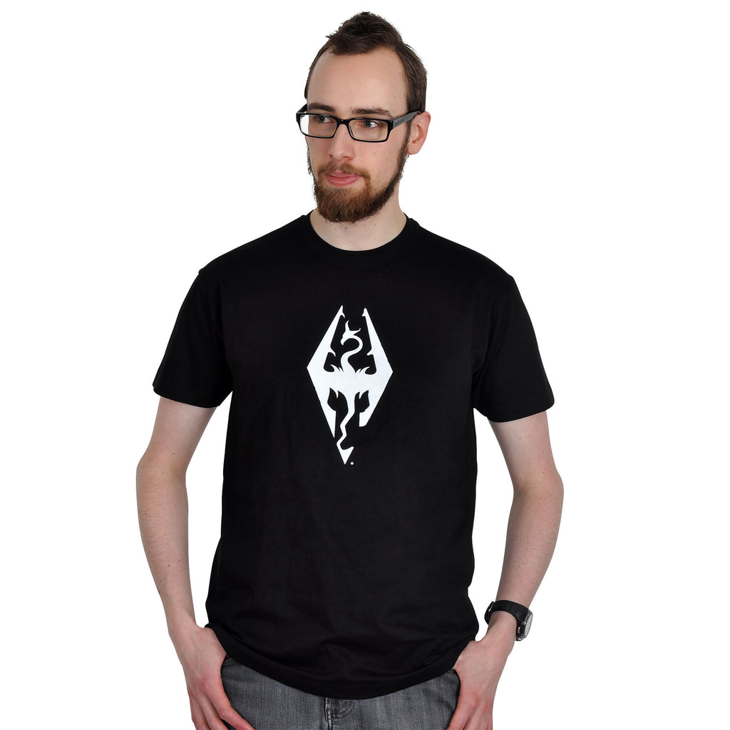 Produktbild Skyrim - Dragon Symbol T-Shirt schwarz