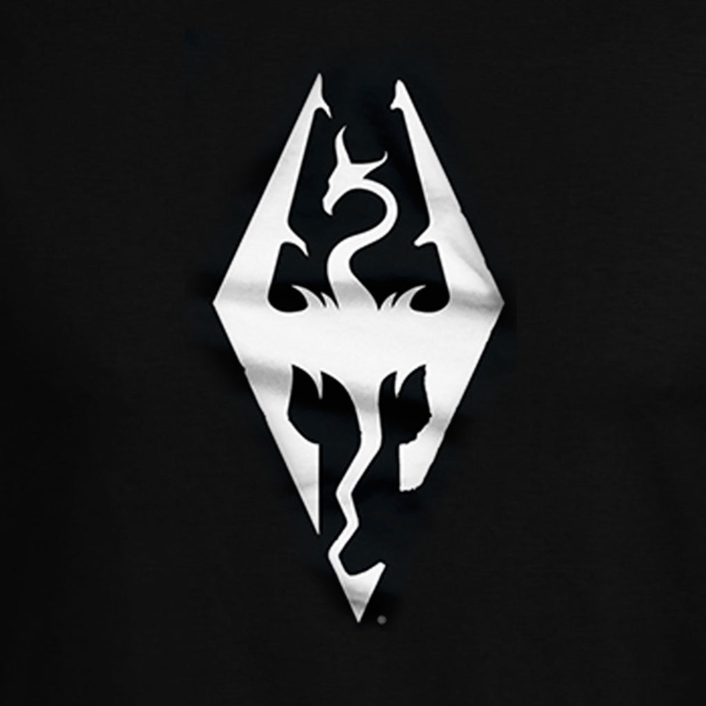 Produktbild Skyrim - Dragon Symbol T-Shirt schwarz