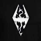 Produktbild Skyrim - Dragon Symbol T-Shirt schwarz