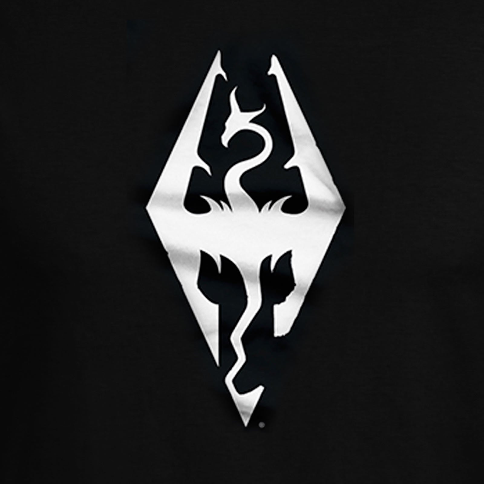 Produktbild Skyrim - Dragon Symbol T-Shirt schwarz