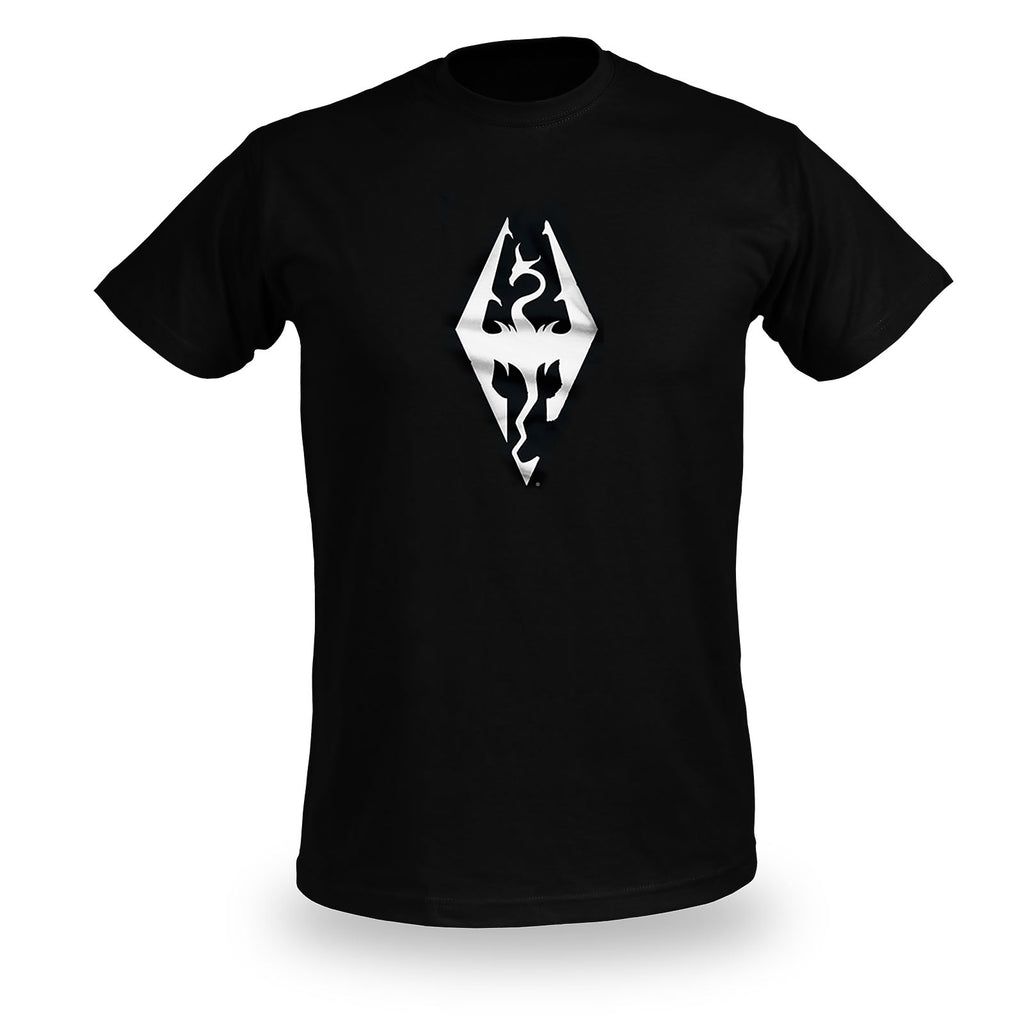 Produktbild Skyrim - Dragon Symbol T-Shirt schwarz