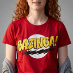 Produktbild Big Bang Theory - Bazinga Full Size T-Shirt rot