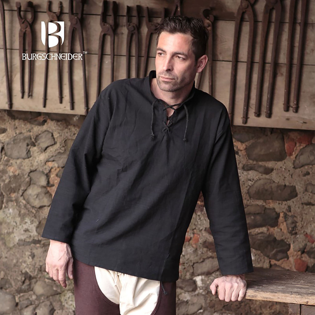 Immagine del prodotto Camicia medievale Tristan nera