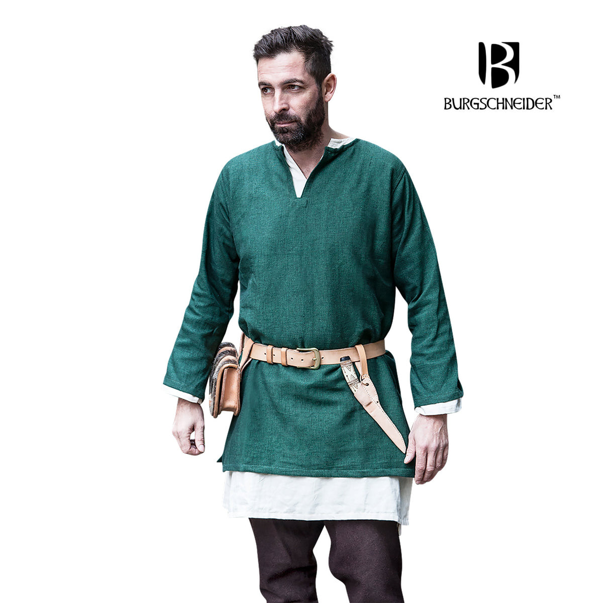Produktbild Mittelalter Kurztunika Erik grün