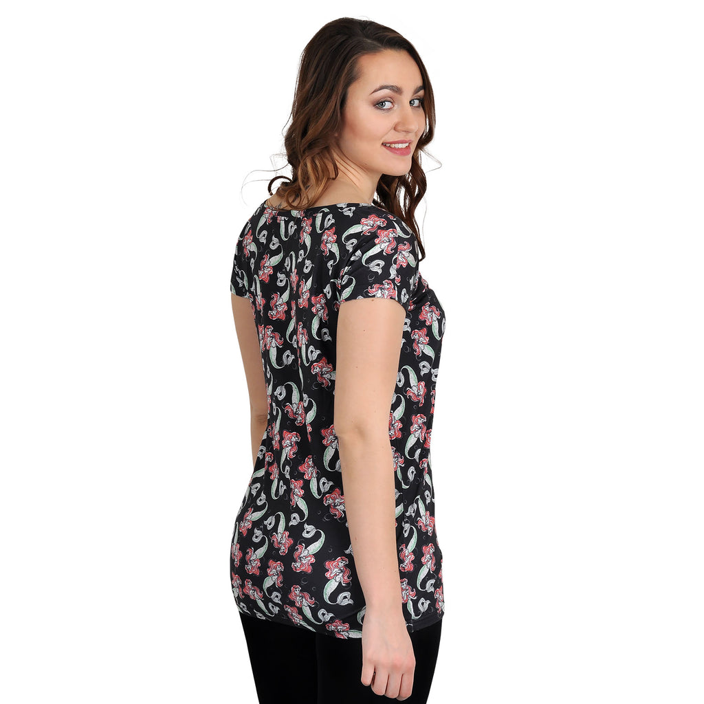 Image produit Ariel - T-shirt pour filles avec imprimé intégral, coupe décontractée