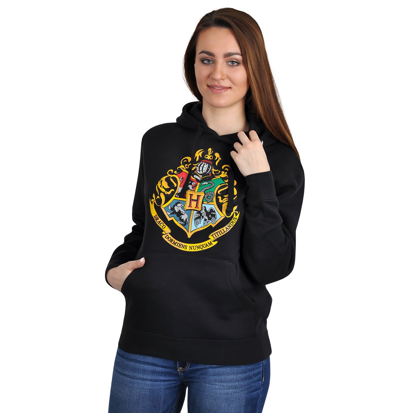 Immagine del prodotto Harry Potter - Felpa con cappuccio Hogwarts nera