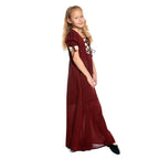Image produit Robe d'été médiévale pour enfants rouge beige