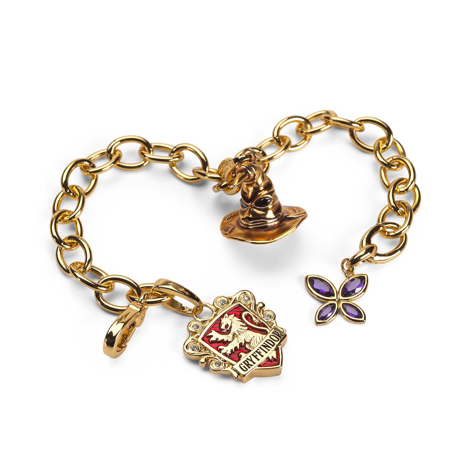 Image produit Harry Potter - Bracelet à breloques Lumos Gryffondor