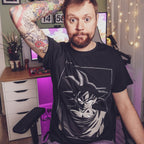 Produktbild Dragon Ball - Goku Manga Face T-Shirt schwarz