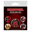 Image produit Set de 5 boutons Deadpool